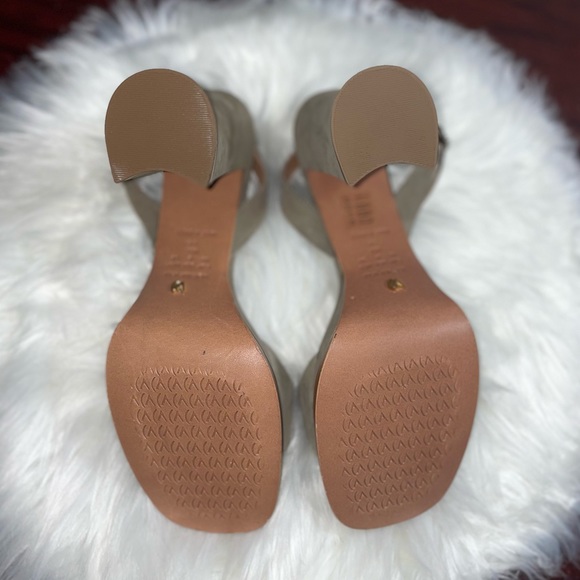 ANTHROPOLOGIE New in Box Vicenza Strappy Platform Heels Color OLIVE GREEN - Picture 7 of 12